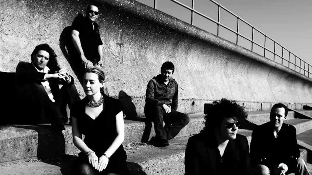 Anathema band - black and white photo