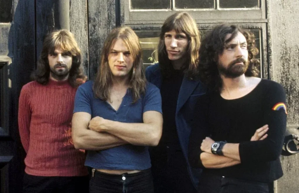 Pink Floyd members (from left to right) - Richard Wright, David Gilmour, Roger Waters, Nick Mason