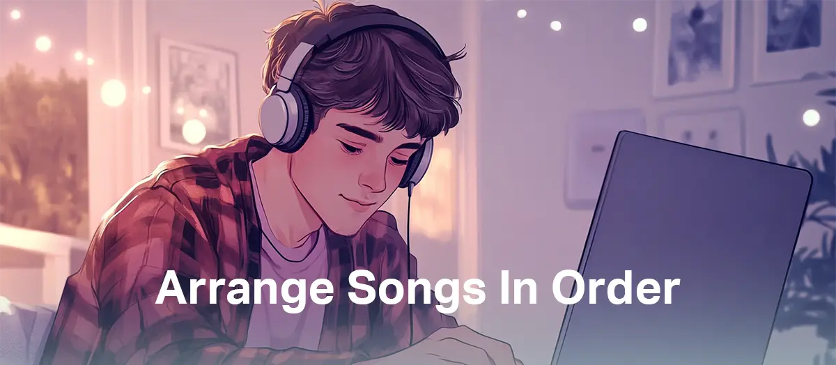 Arrange Songs In Order when making your own music playlist